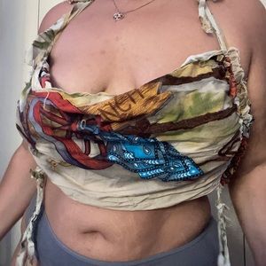 Old town road tie crop top